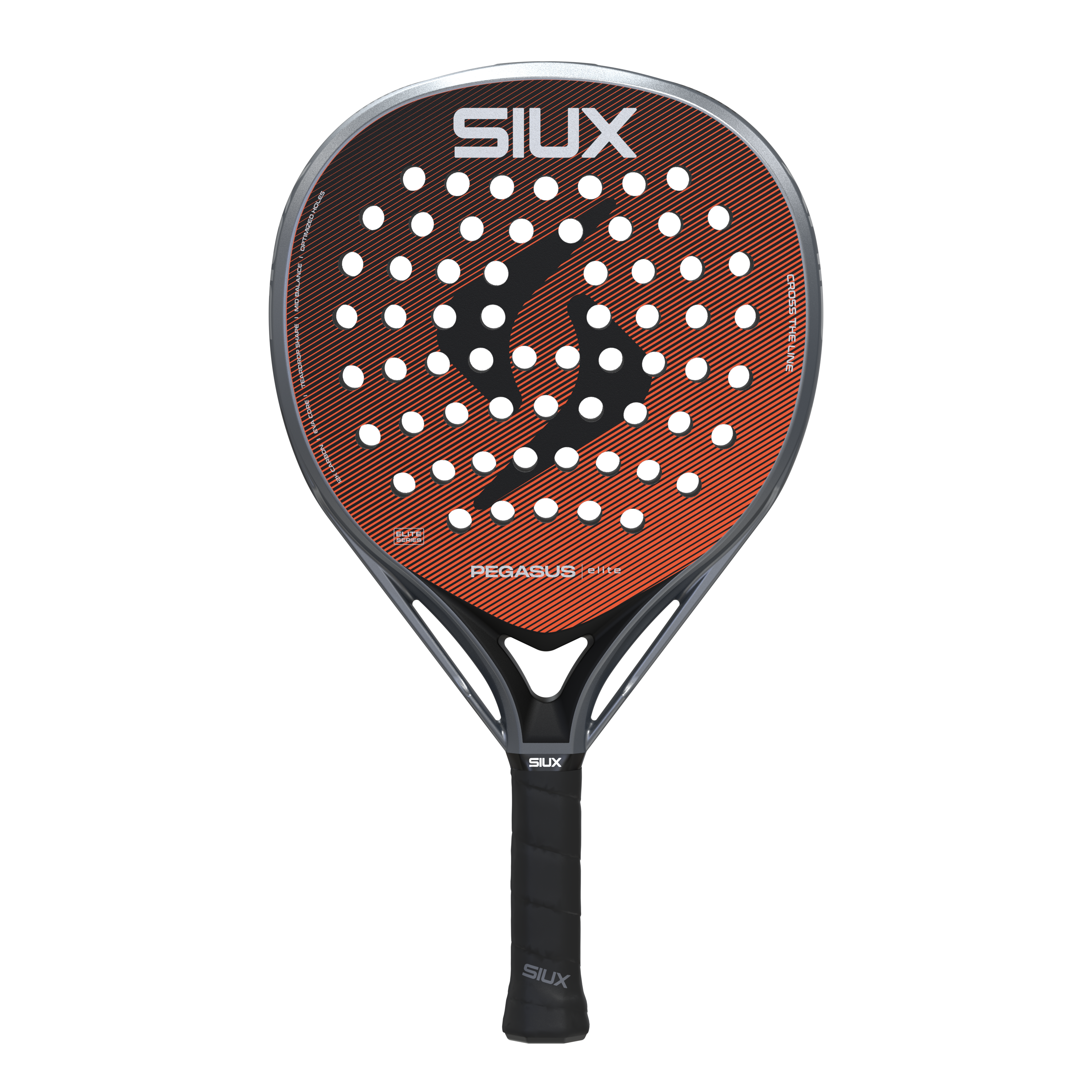 Raquette De Padel SIUX Pegasus Graphène 1K – Forme Goutte Inversée, équilibre Moyen-haut, Carbone 1K/6K, Noyau EVA Soft, Anti-vibrations – Pour Joueurs Avancés