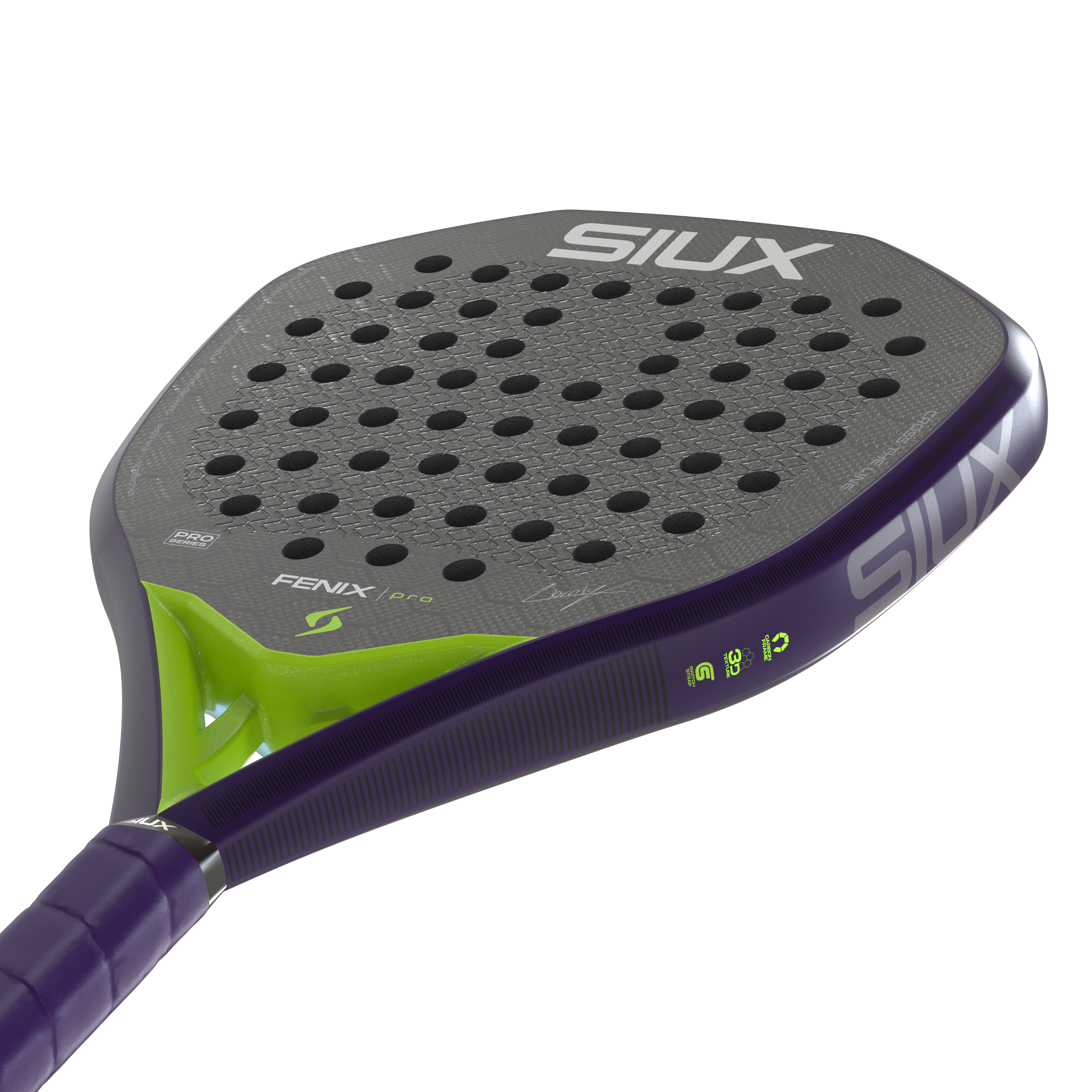 Fenix Pro 2026 Glow Purple Padel Racket | Siux USA
